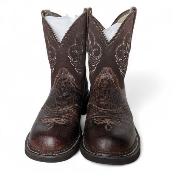 Ariat Fatbaby Heritage Dapper Western Boots 10B Copper Kettle Brown - Picture 2 of 13